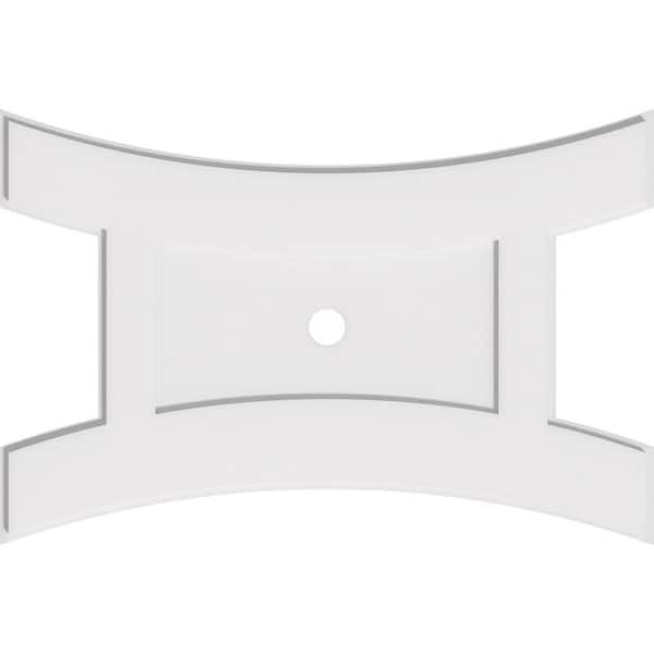 36 in. W x 24 in. H x 2 in. ID x 1 in. P Haven Architectural Grade PVC Contemporary Ceiling Medallion