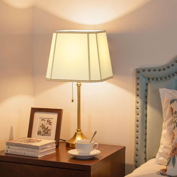 11 in. Brown Geometric Metal Lampshade Large Bell Lamp Shade with 0.5 in. Neckless Fitter for Table Floor Lamps (2-Pack)