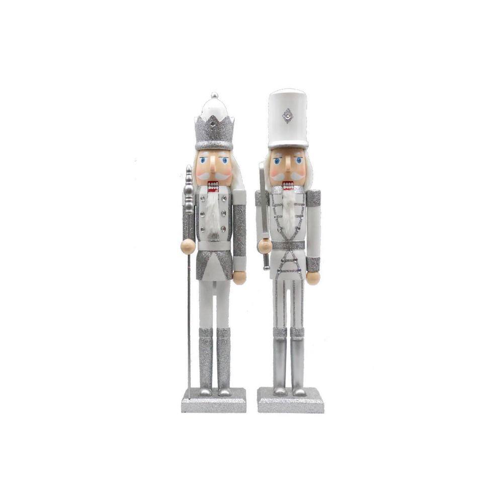 24 in. White And Silver Nutcracker (Set Of 2) price history on PriceWatchPro