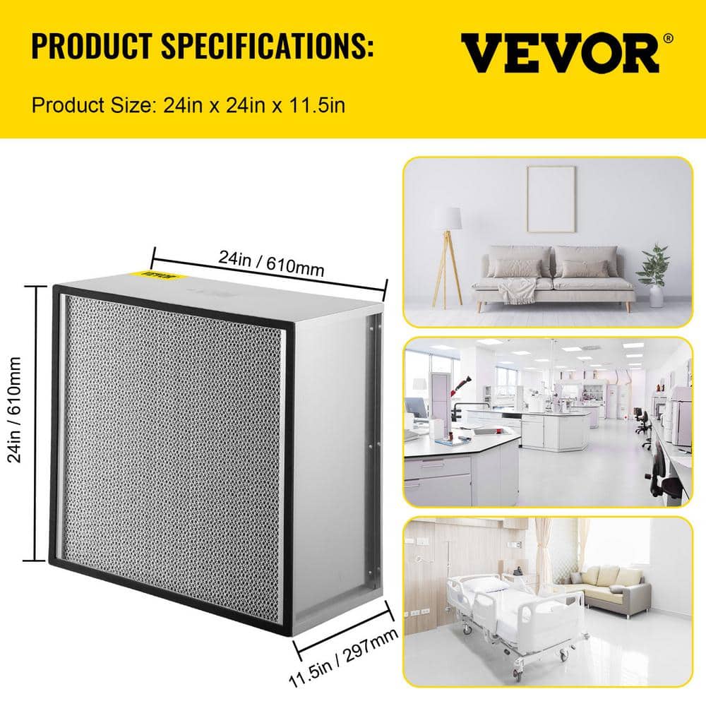 Large Silver HEPA Air Purifier Filter