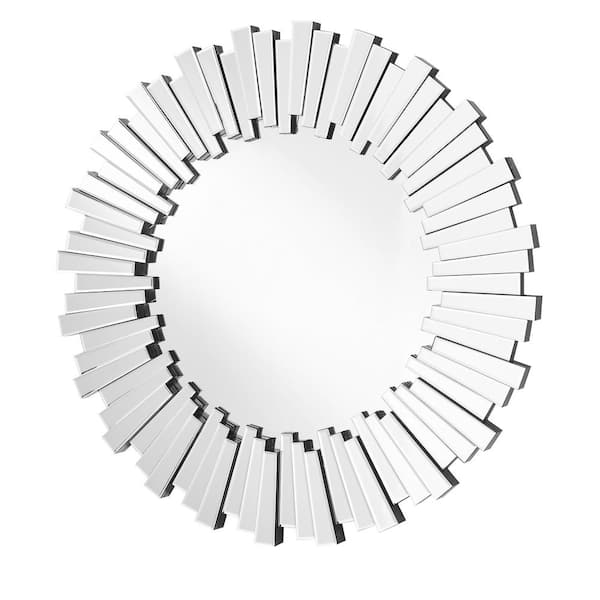 Unbranded Timeless Home 39.5 in. W x 39.5 in. H Contemporary Frameless Rectangle Clear Mirror