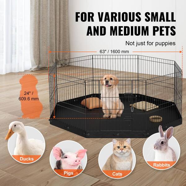 Oxgord heavy duty portable metal exercise dog playpen best sale