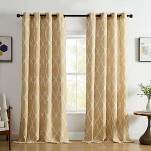 Medalia Window Panel, Toasted Wheat - 52''W x 84''L