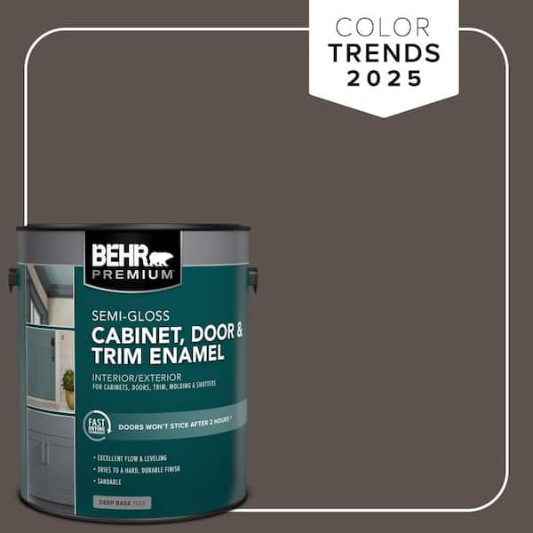BEHR PREMIUM 1 gal. #MQ2-54 Gardeners Soil Semi-Gloss Enamel Interior/Exterior Cabinet, Door & Trim Paint
