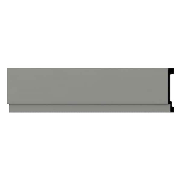 Ekena Millwork 7.875 in. D x 7.875 in. W x 94.5 in. L Primed Polyurethane Panel Moulding