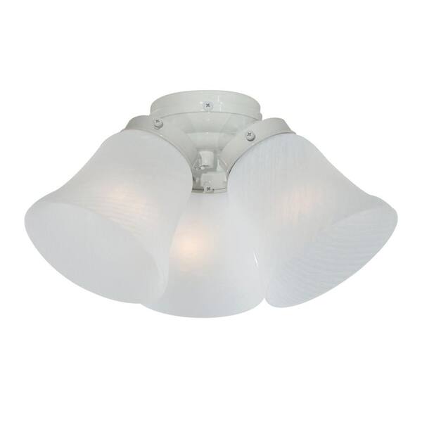 Illumine Satin 3-Light Ceiling Fan Light Kit