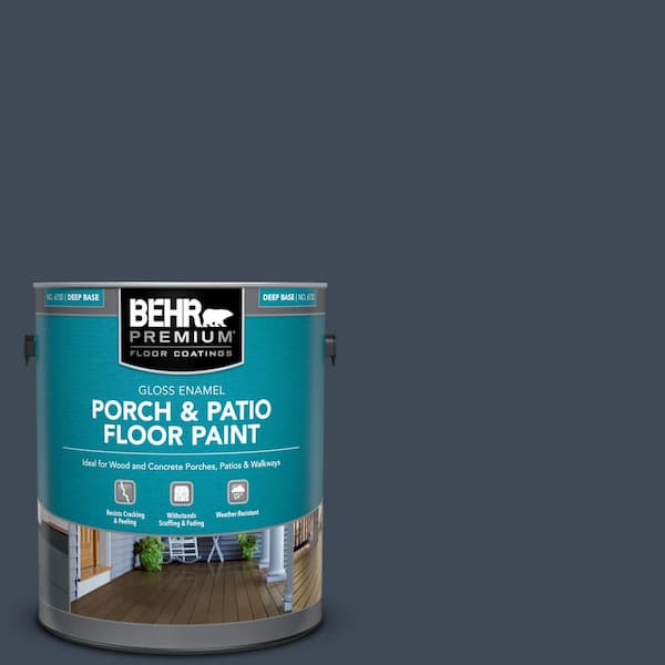 BEHR PREMIUM 1 gal. #PPU14-20 Starless Night Gloss Enamel Interior/Exterior Porch and Patio Floor Paint