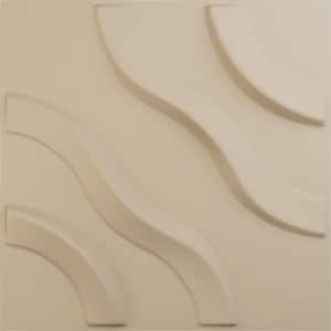 11-7/8"W x 11-7/8"H Lane EnduraWall Decorative 3D Wall Panel, Smokey Beige (Covers 0.98 Sq.Ft.)