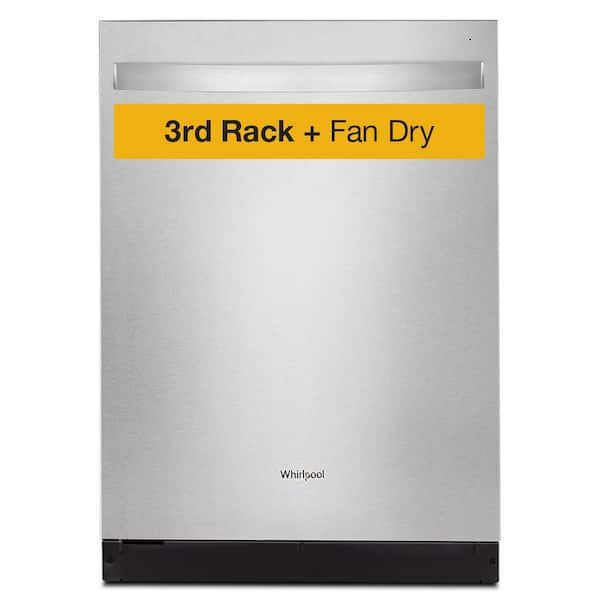 24 in. Fingerprint Resistant Stainless Steel Top Control Dishwasher with 3rd Rack