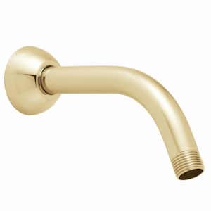 7 in. Brass Arm and Flange in Polished Brass