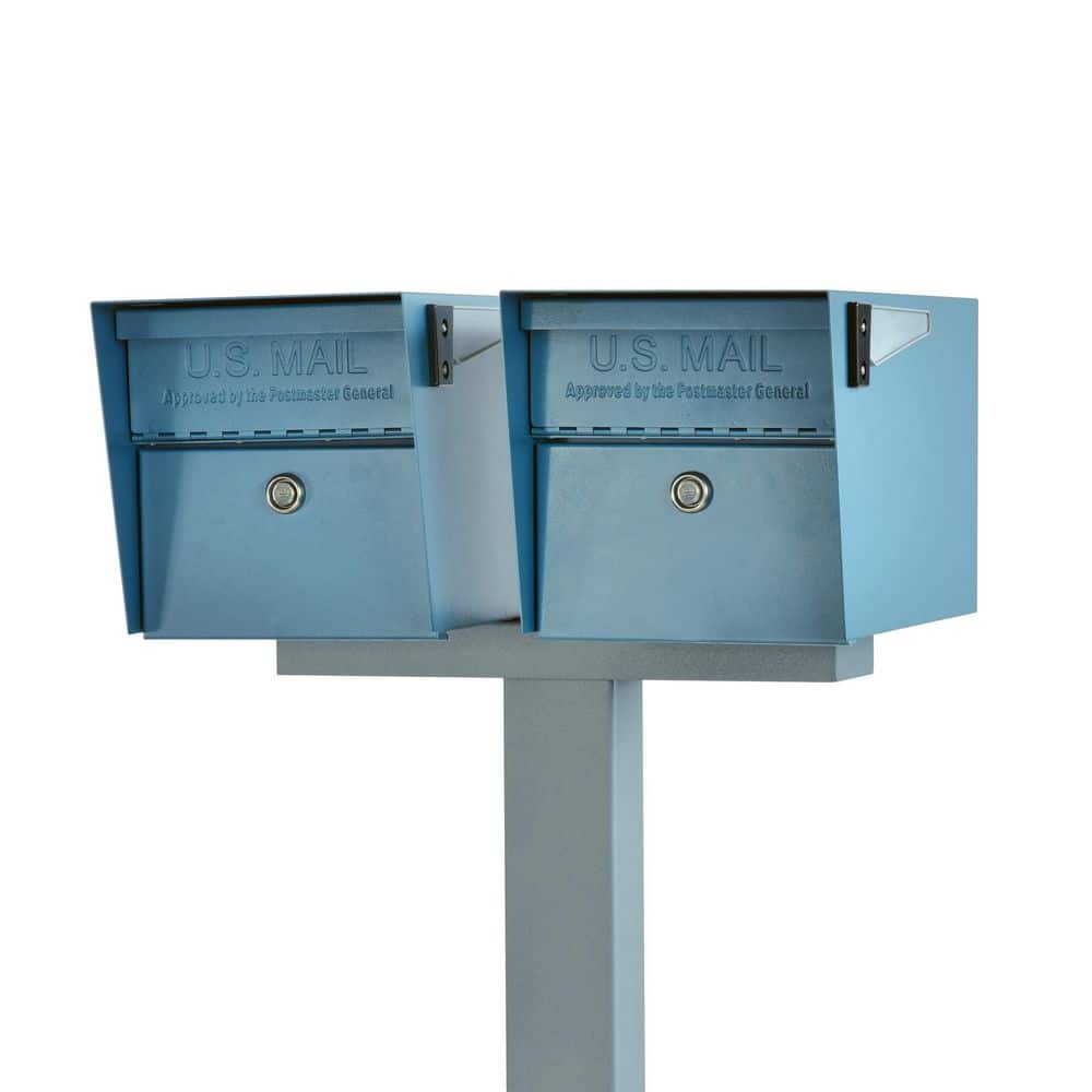 Mail Manager X2 Locking Mailbox Combo Kit w/ Granite In-Ground Post, Century Blue, 2 Way Mount High Security Cluster price history on PriceWatchPro