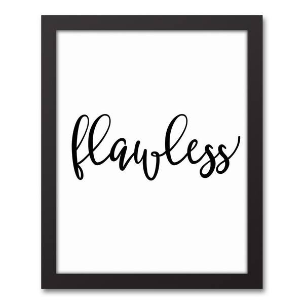 DESIGNS DIRECT 11 in. x 14 in. ''Flawless'' Printed Framed Canvas Wall Art