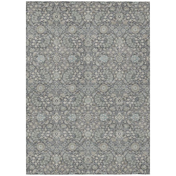 Chantille Machine Washable Indoor/Outdoor Abstract ACN3101 Gray 10 ft. x 14 ft. Area Rug