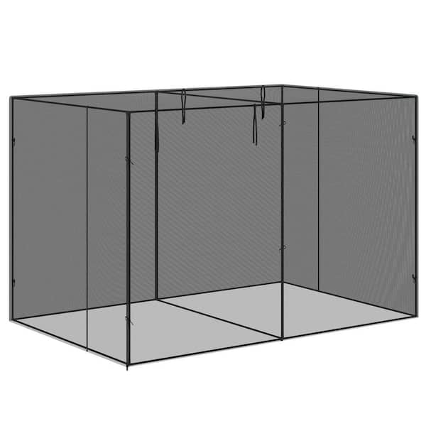 Otryad 10 ft.  x 6.5 ft. Crop Cage, Plant Protection Tent with Zippered Doors for Vegetable Garden, Backyard