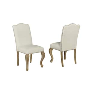 Tiffany's Beige Upholstery Side Chair (set of 2) Chairs 22 in.