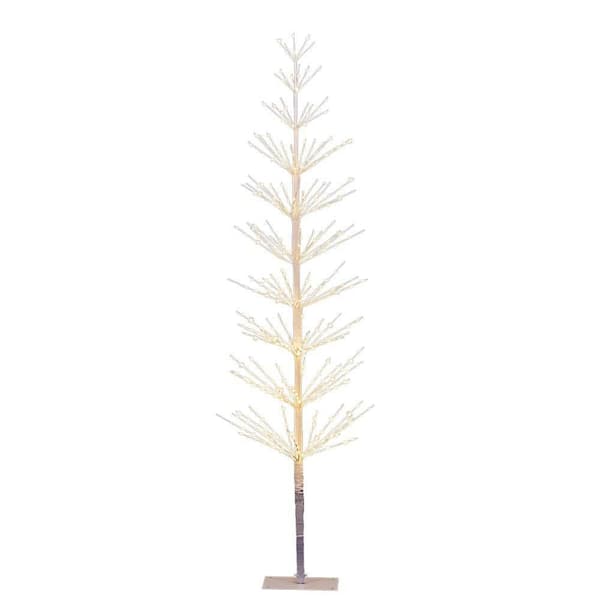 6 ft. 325L Lighted Starlit Tree with Fairy Lights Warm White, Artificial Christmas Tree for Festival Party