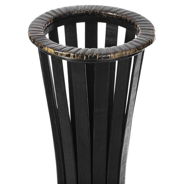 Uniquewise 34 in. Brown Tall Antique Trumpet Style Floor Vase For