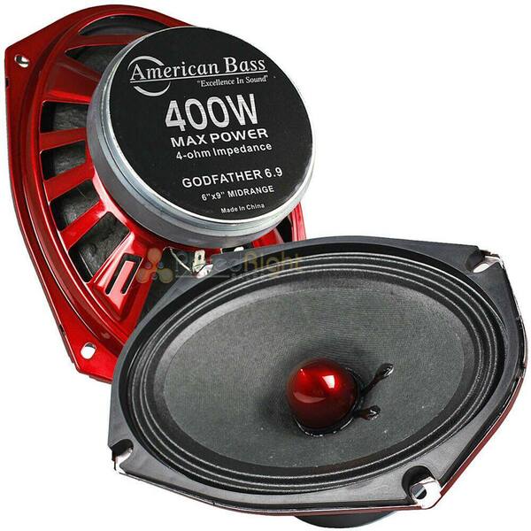 Unbranded Godfather 6 in. x 9 in. Midrange 200-Watt Performance Loud Speaker