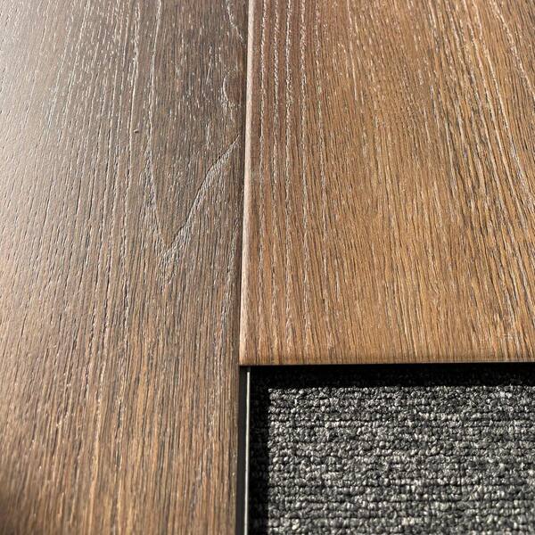 Take Home Sample-Perfection Evian Oak 7 in. W x 9 in. L Click Lock U-Groove Waterproof Luxury Vinyl Plank Flooring