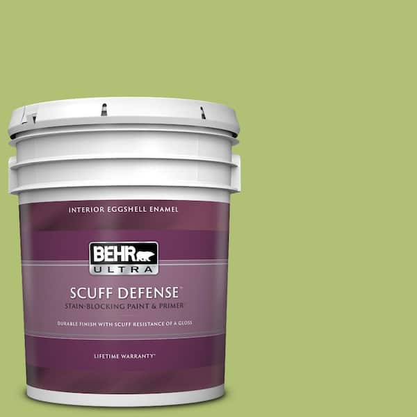 BEHR ULTRA 5 gal. Home Decorators Collection #HDC-SM14-5 Lavish Lime Extra Durable Eggshell Enamel Interior Paint & Primer