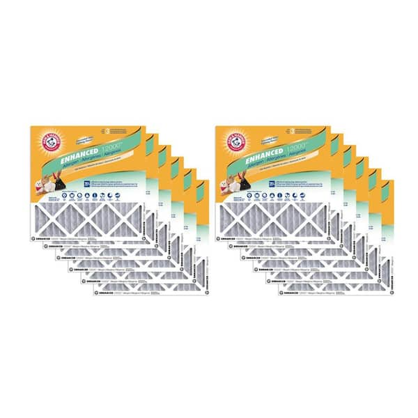 Arm and Hammer 14 x 24 x 1 Odor Allergen and Pet Dander Control Air Filter (12-Pack)