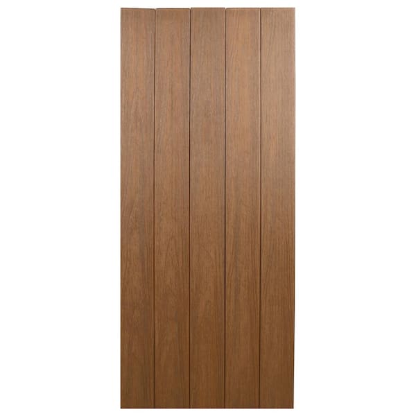 NewTechWood 1/2 in. x 3-1/2 in. x 5-3/4 ft. Peruvian Teak Flat Top Composite Fence Picket (10-Pack)