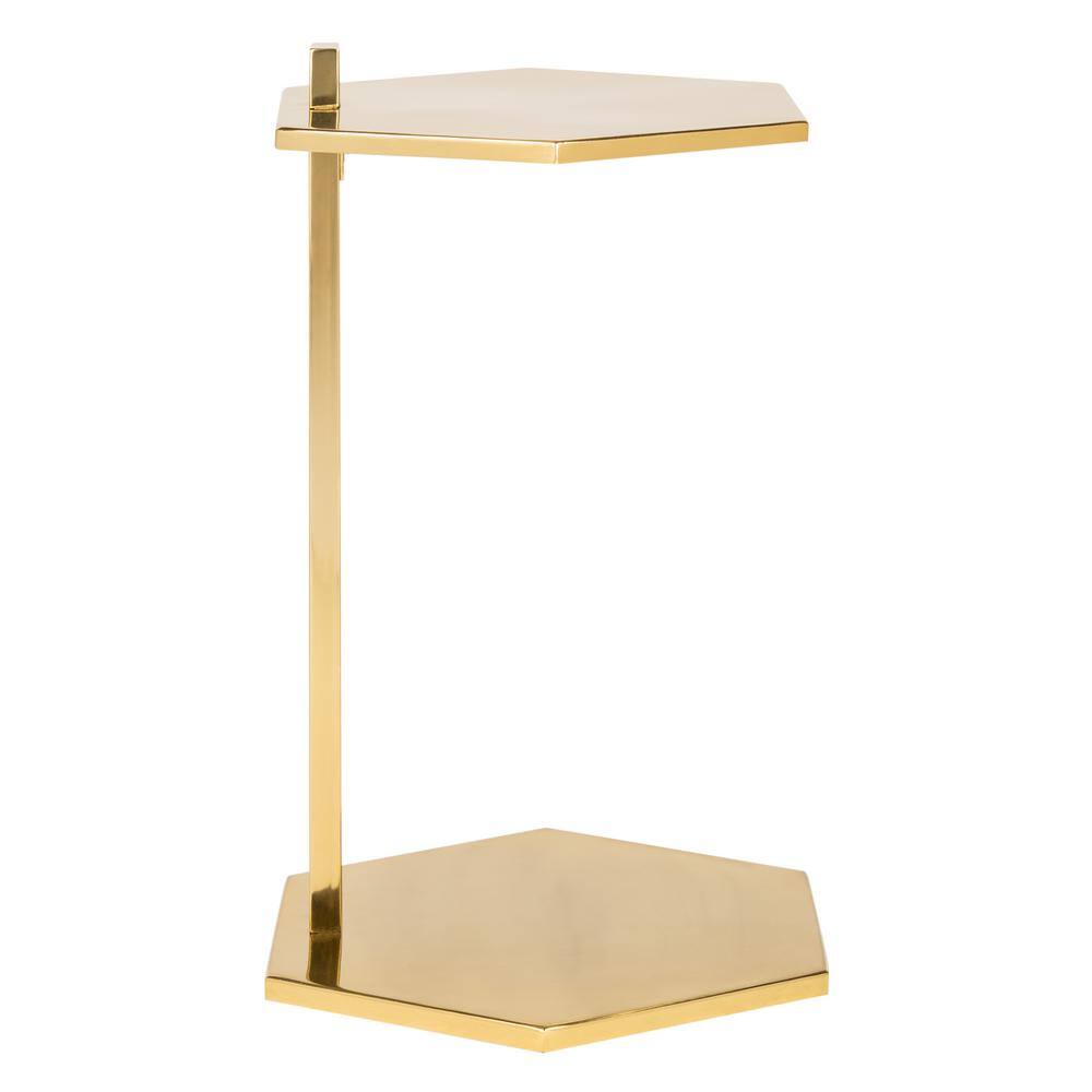 Aurea Gold Hexagonal Metal C-Table