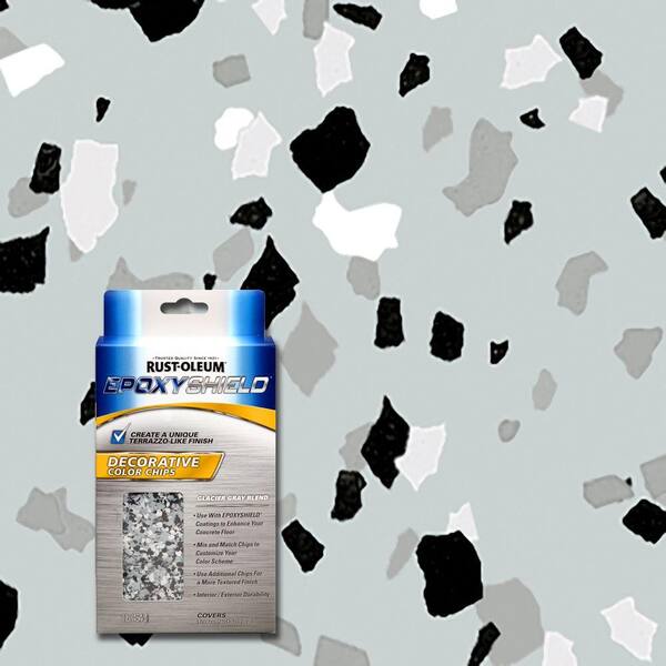 Rust-Oleum EpoxyShield 1 lb. Glacier Gray Blend Decorative Color Chips (Case of 6)