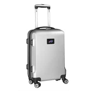 NFL Buffalo Bills 21 in. Silver Carry-On Hardcase Spinner Suitcase