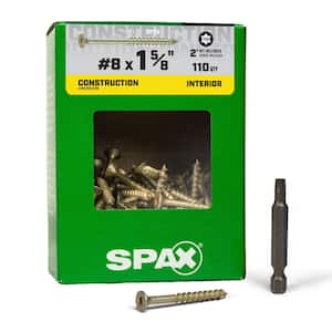 SPAX #8 x 2-1/2 in. PowerDrive Interior T25 T-Star Flat Head