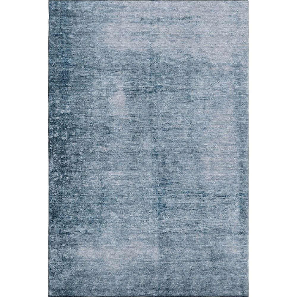 Mayfield Premium Machine Washable Abstract AMF1884 Denim 3 ft. x 5 ft. Area Rug price history on PriceWatchPro