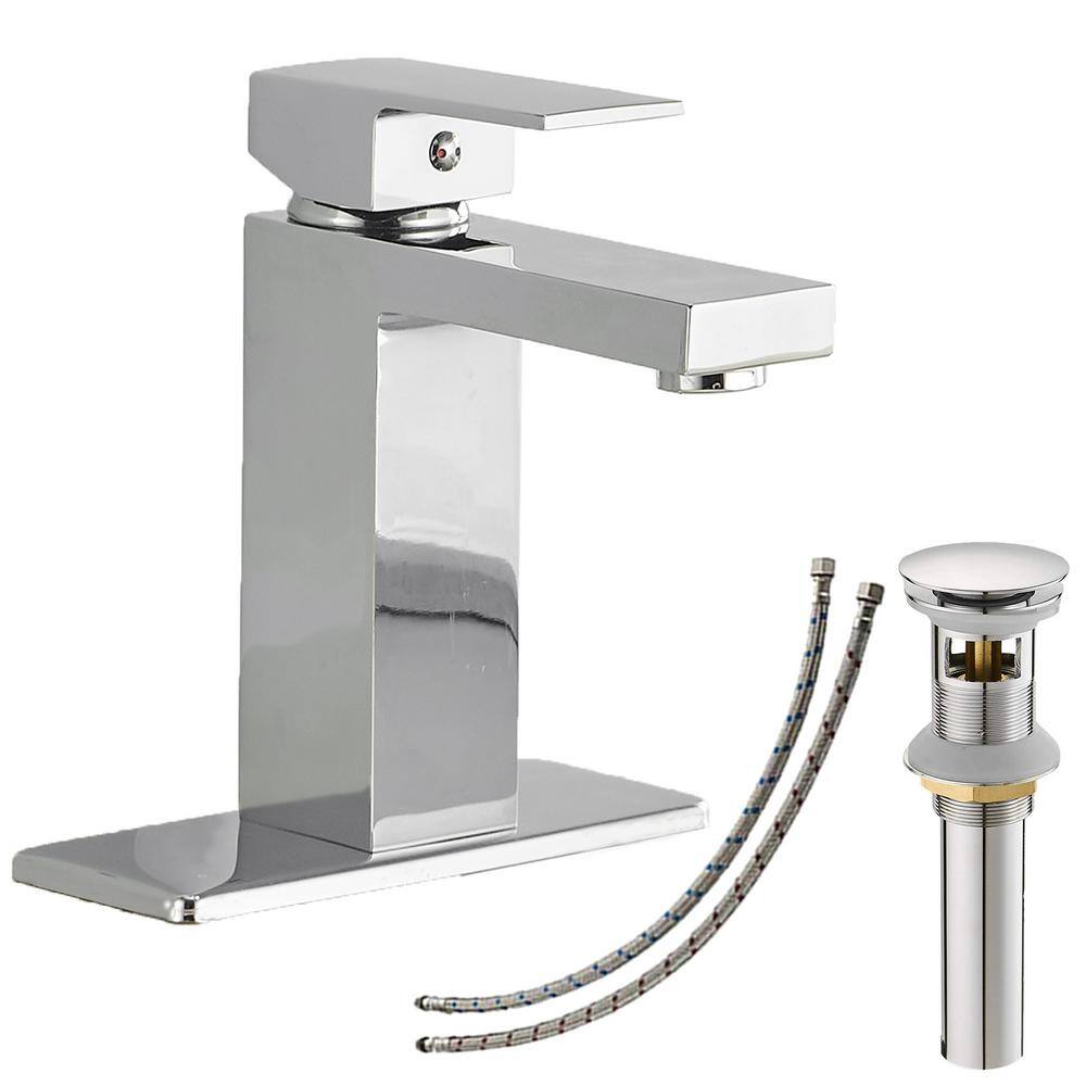 Single Handle Single Hole Bathroom Faucet in Polished Chrome price history on PriceWatchPro