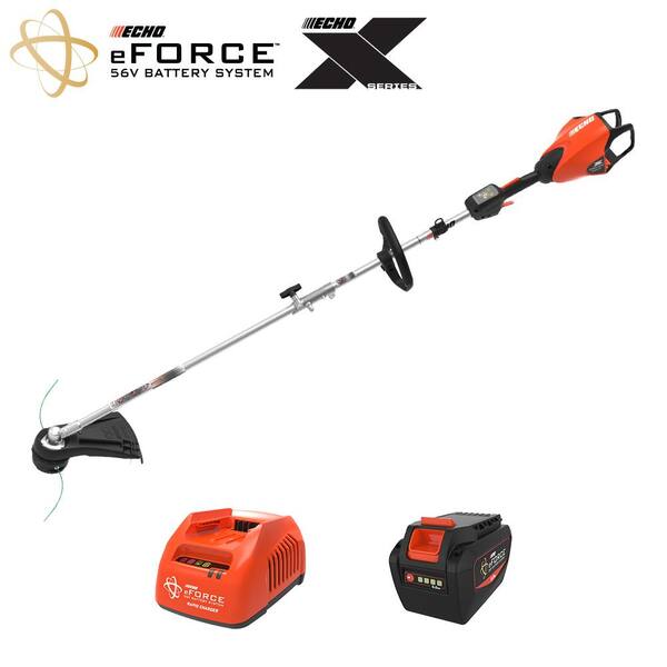 ECHO DPAS-2600SBR2 eFORCE 56V X Series Brushless Cordless Battery Pro Attachment Series String Trimmer with 5.0Ah Battery and Rapid Charger - 1