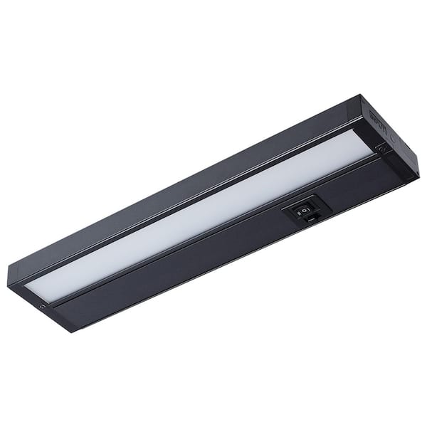 CounterQuick 14 in. Plug-In Dark Bronze Integrated LED Linkable Under Cabinet Light
