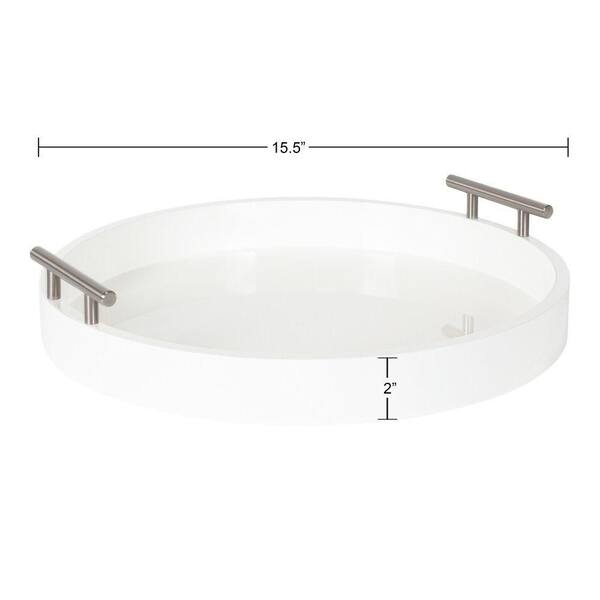 Kate and Laurel - Lipton White Decorative Tray
