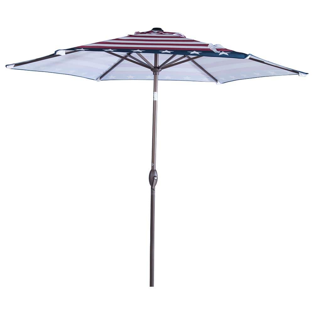 Abba Patio 9 ft. Aluminum Market Push Tilt and Crank Patio Umbrella in