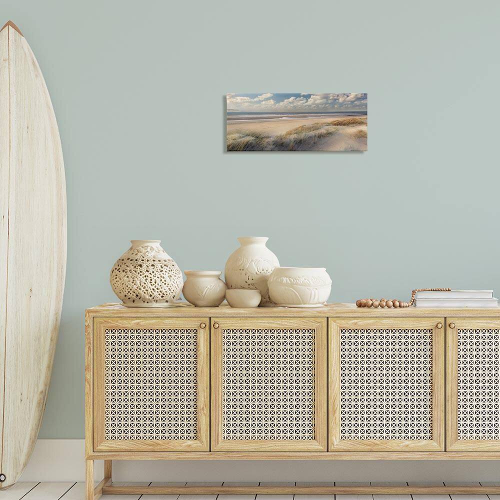 Rolling Clouds Beach Scenery by Mike Calascibetta Unframed Nature Graphic Art Print 10 in. x 24 in. price history on PriceWatchPro