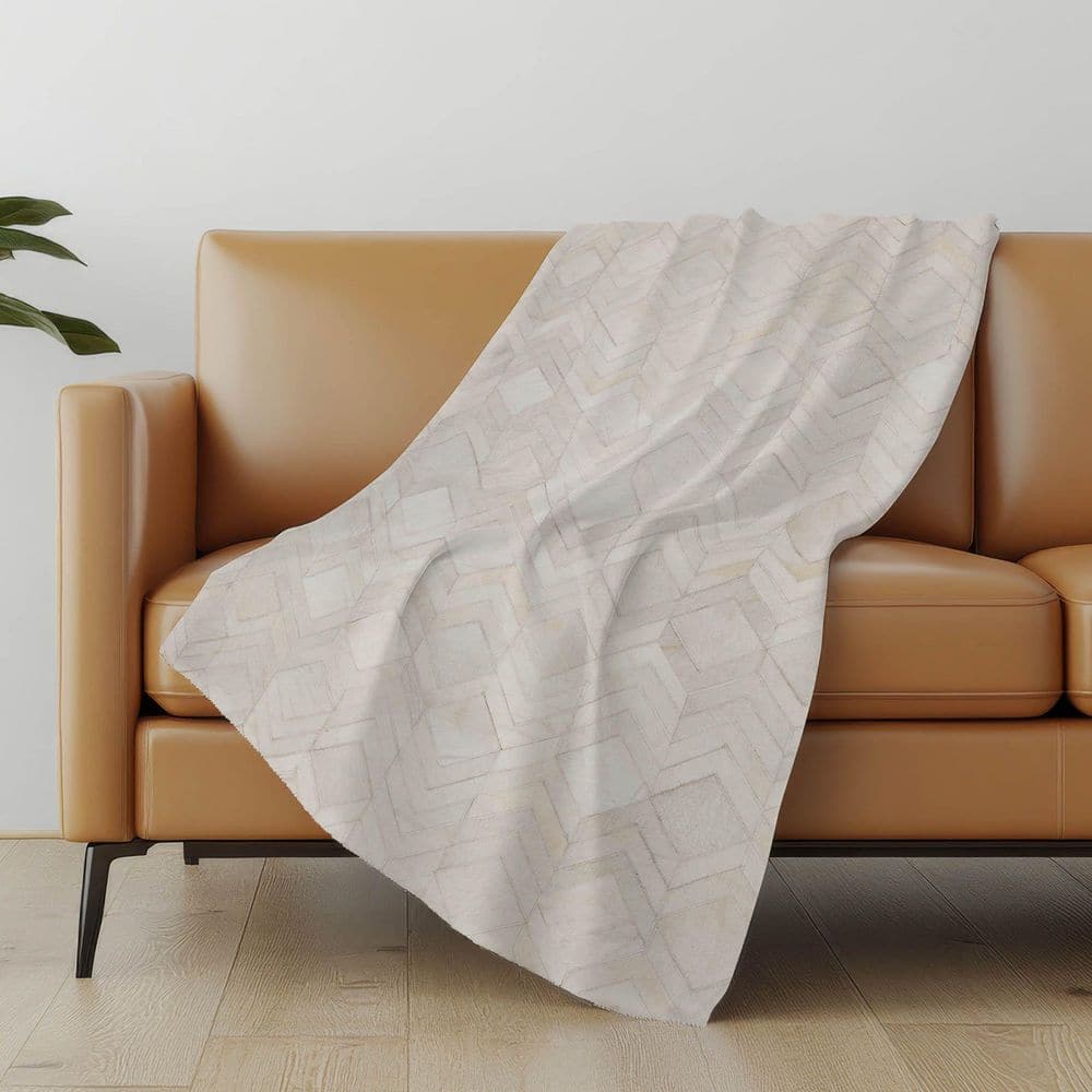 Premium Machine Washable ASB100 Ivory 50 in. x 70 in. Sherpa Throw Blanket price history on PriceWatchPro