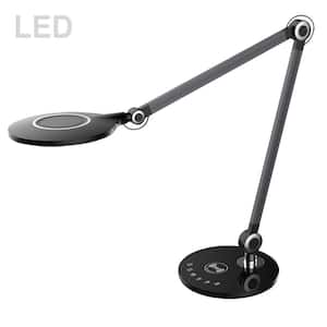 Alina 19.5 Black Desk Lamp with Wireless Charging