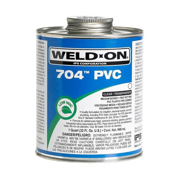 Weld-On 32 oz. PVC 704 Medium Cement in Clear