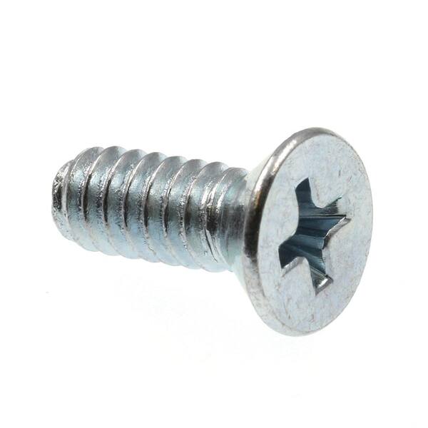 Prime-Line #10-24 x 1/2 in. Zinc Plated Steel Phillips Drive Flat Head Machine Screws (100-Pack)