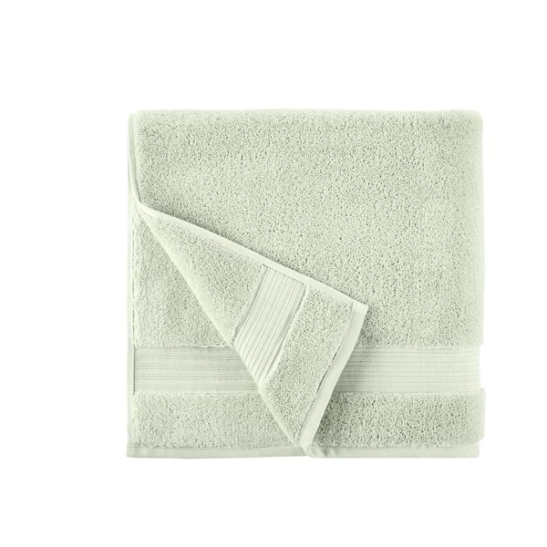 Home Decorators Collection Egyptian Cotton Watercress Green Bath Sheet (Set of 4)