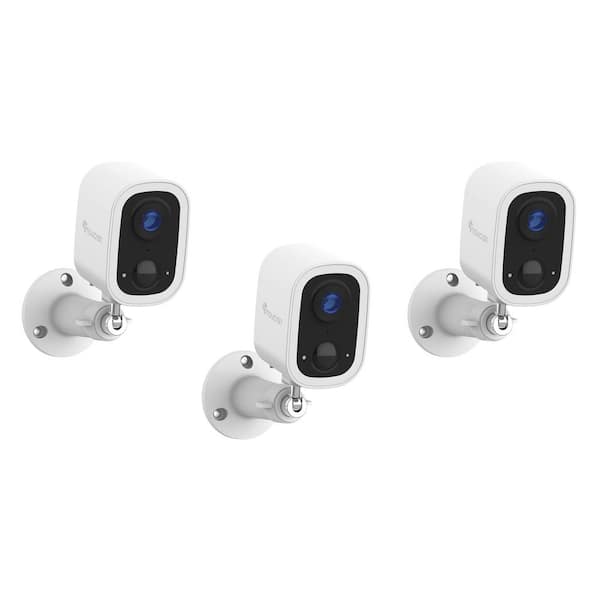 S4 Wireless Battery Operated Li-Ion 2K Security Camera with No Monthly Fee Required 3-Pack