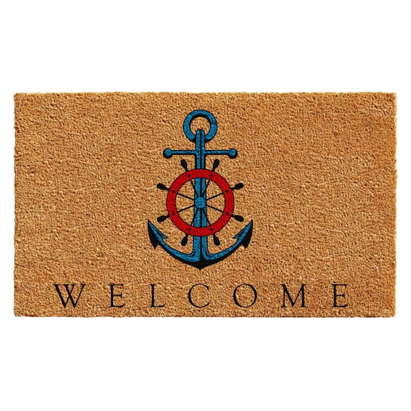 Calloway Mills Ships Anchor Welcome Door Mat 17 in. x 29 in.