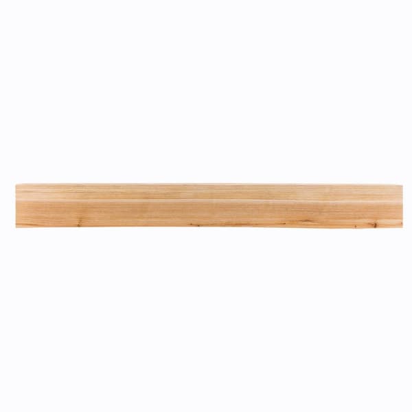 Dogberry Weathered Beam 48 in. Maple Cap-Shelf Mantel