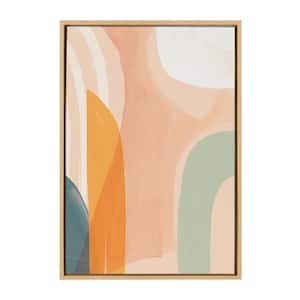 Kate and Laurel Sylvie Abstract Watercolor Block 2 Framed Canvas Wall Art  by Nikki Chu, 22x22 Gray, Modern Abstract Statement Piece for Living Room,  Bedroom, Entryway, Office – kateandlaurel