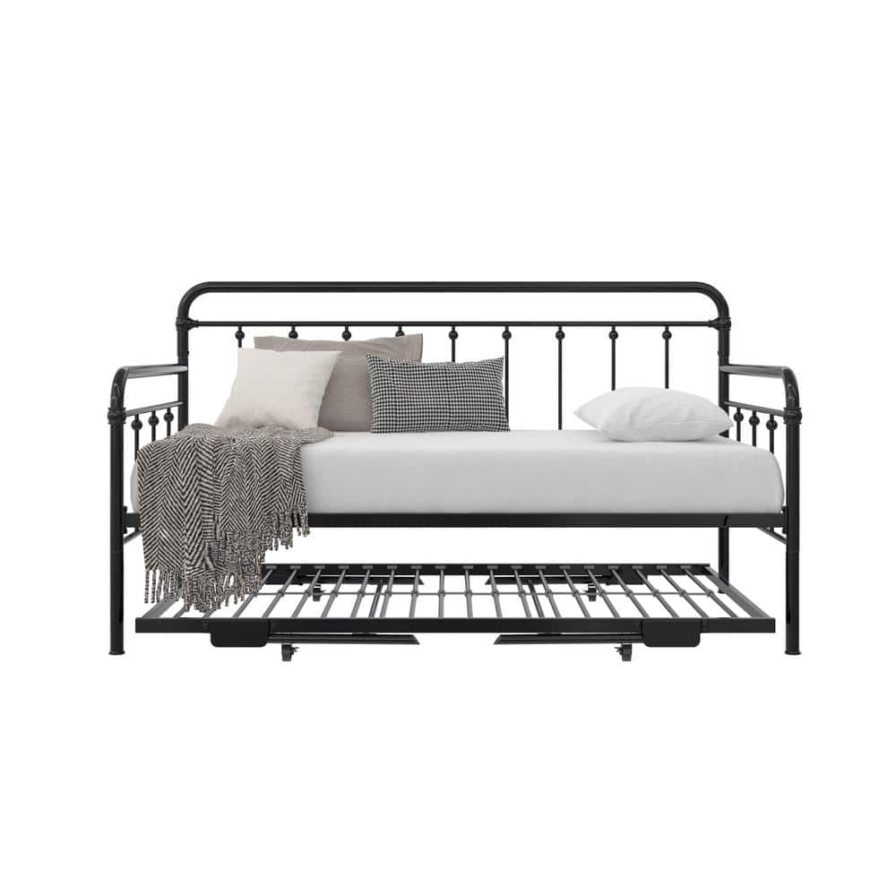 DHP DHP Robbie Twin Metal Daybed With Lift-Up Trundle, Black DE95881 ...