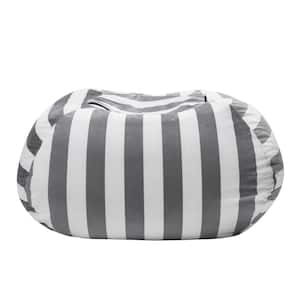 Grey Microfiber Medium (30 - 45 in.) Bean Bag Cover