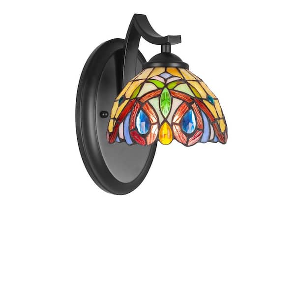 Unbranded Cleveland 1-Light Matte Black Wall Sconce