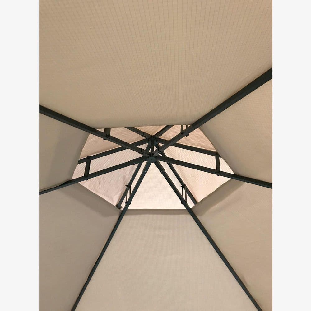 Beige Whisper 12' x 12' Double-Tiered Gazebo Canopy Replacement